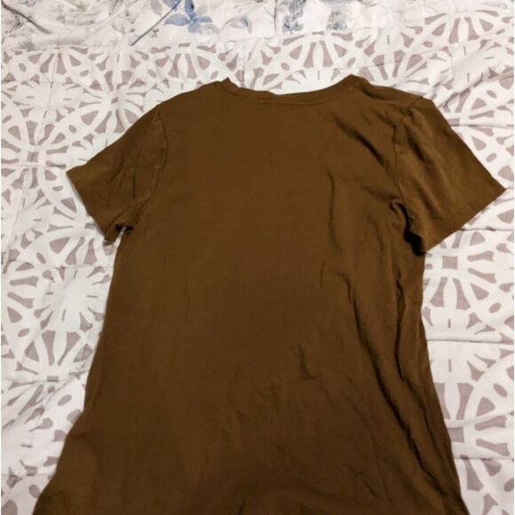 A New Day Plain Brown Tee sz S - Picture 3 of 4
